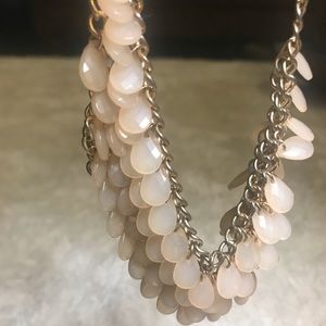 Pale Pink Beaded Necklace